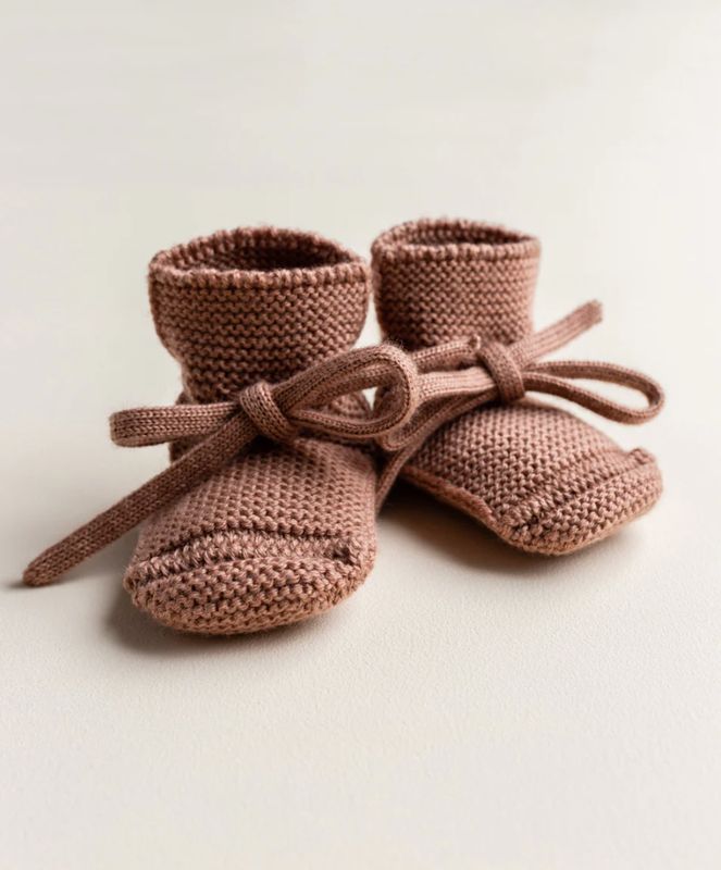 Hvid - booties terracotta