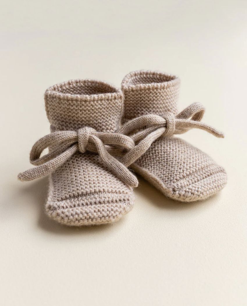Hvid - booties Sand