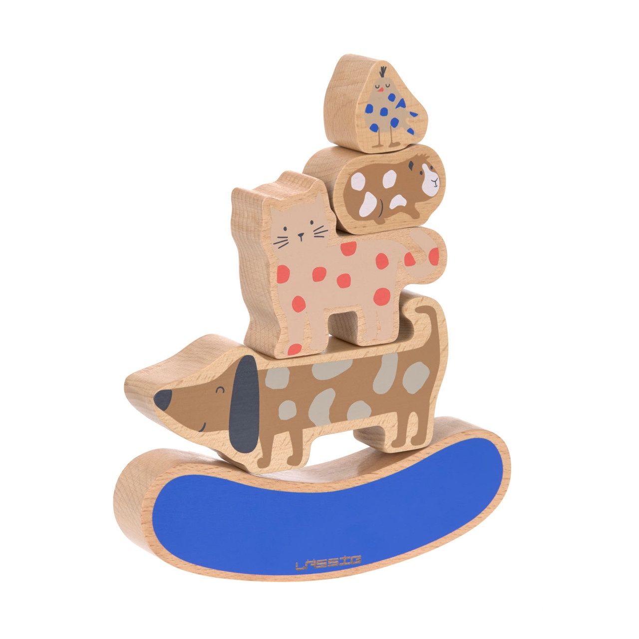 Laessig - Stacking Toy Wood Little Mateys