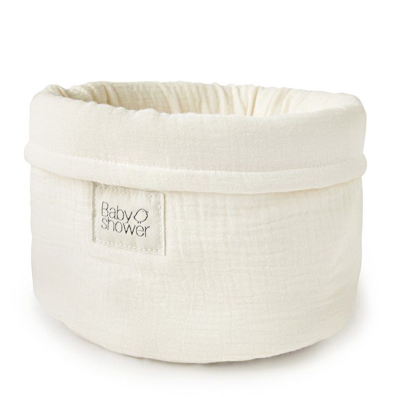 Babyshower - Storage basket medium ivory powder