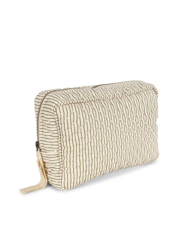 Konges Slojd - Big Quilted Toiletry Bag Tea Stripe