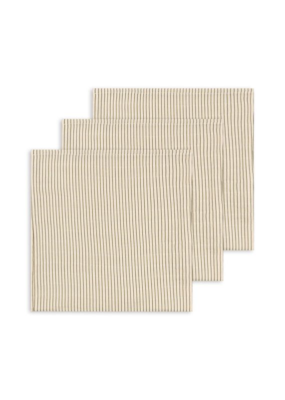 Konges Slojd - Muslin Cloth 3pack Tea Stripe