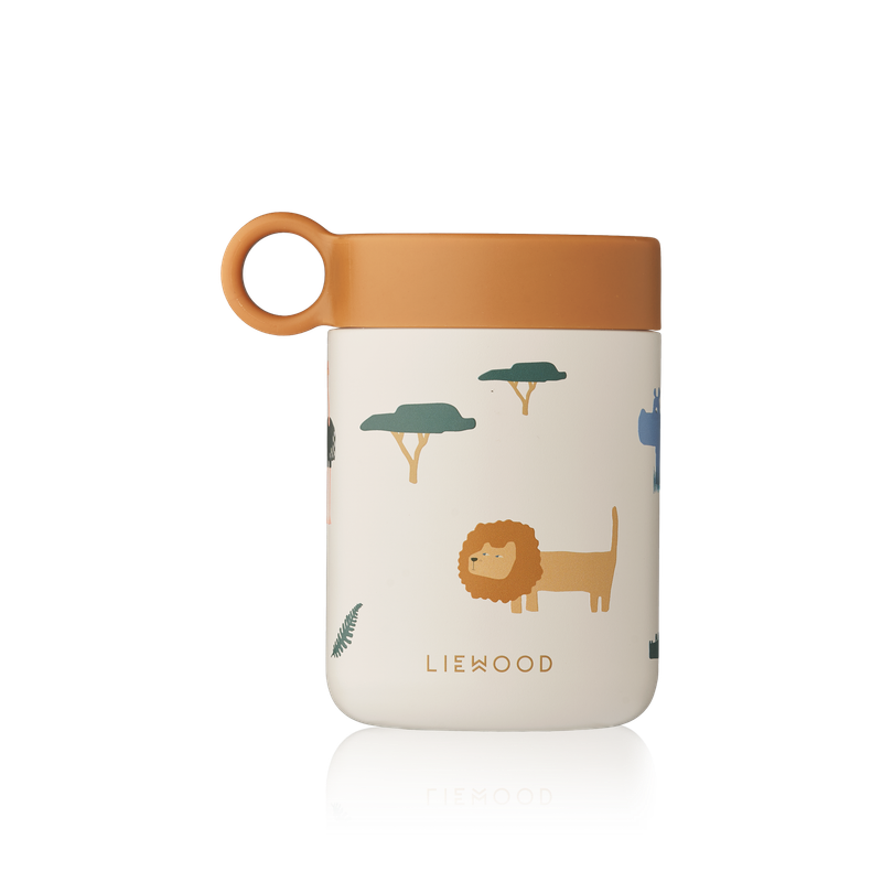 Liewood - Kiani Printed Food Jar Safari
