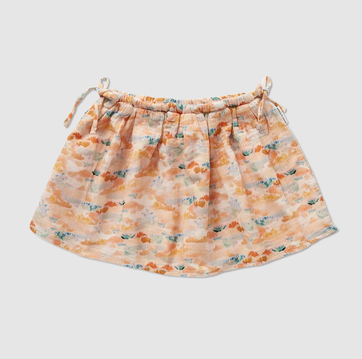 S&amp;S - MUSLIN SKIRT FLOWER FIELD PRINT