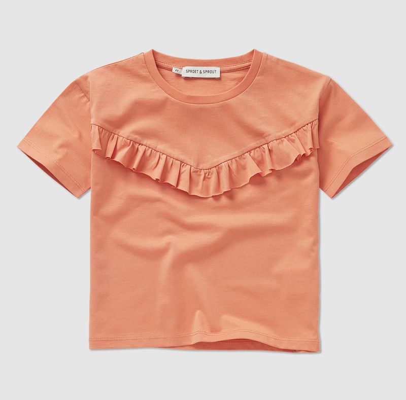 S&amp;S - T-SHIRT GIRLS RUFFLE