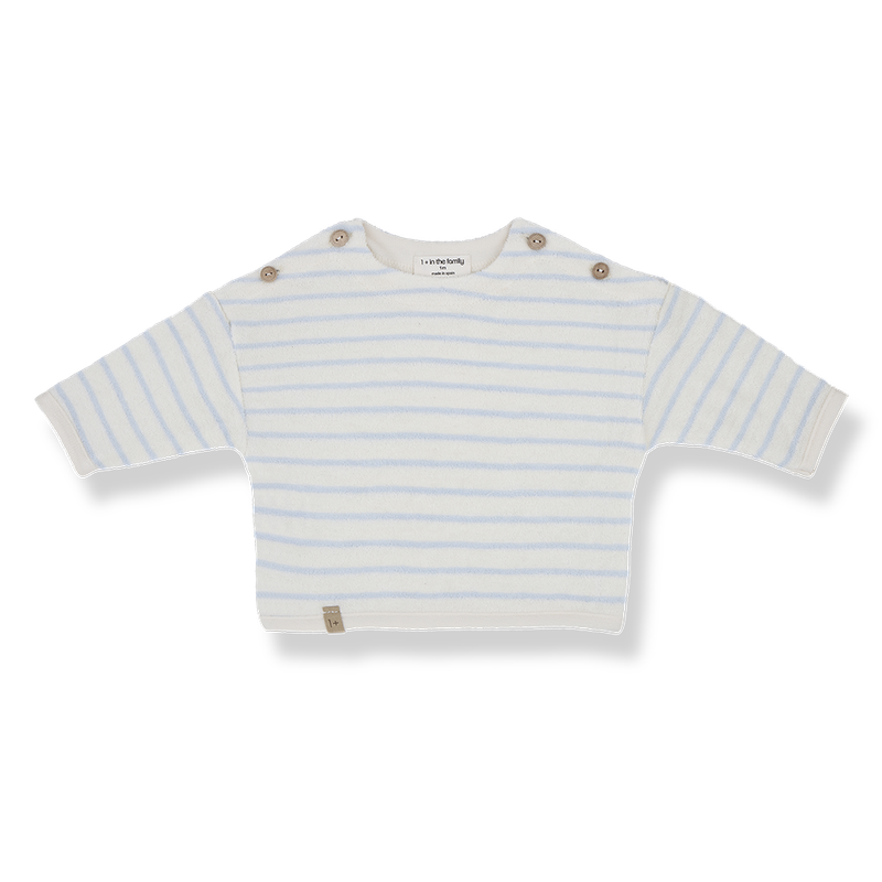 1 + in the family - Sweater Enzo misty blue