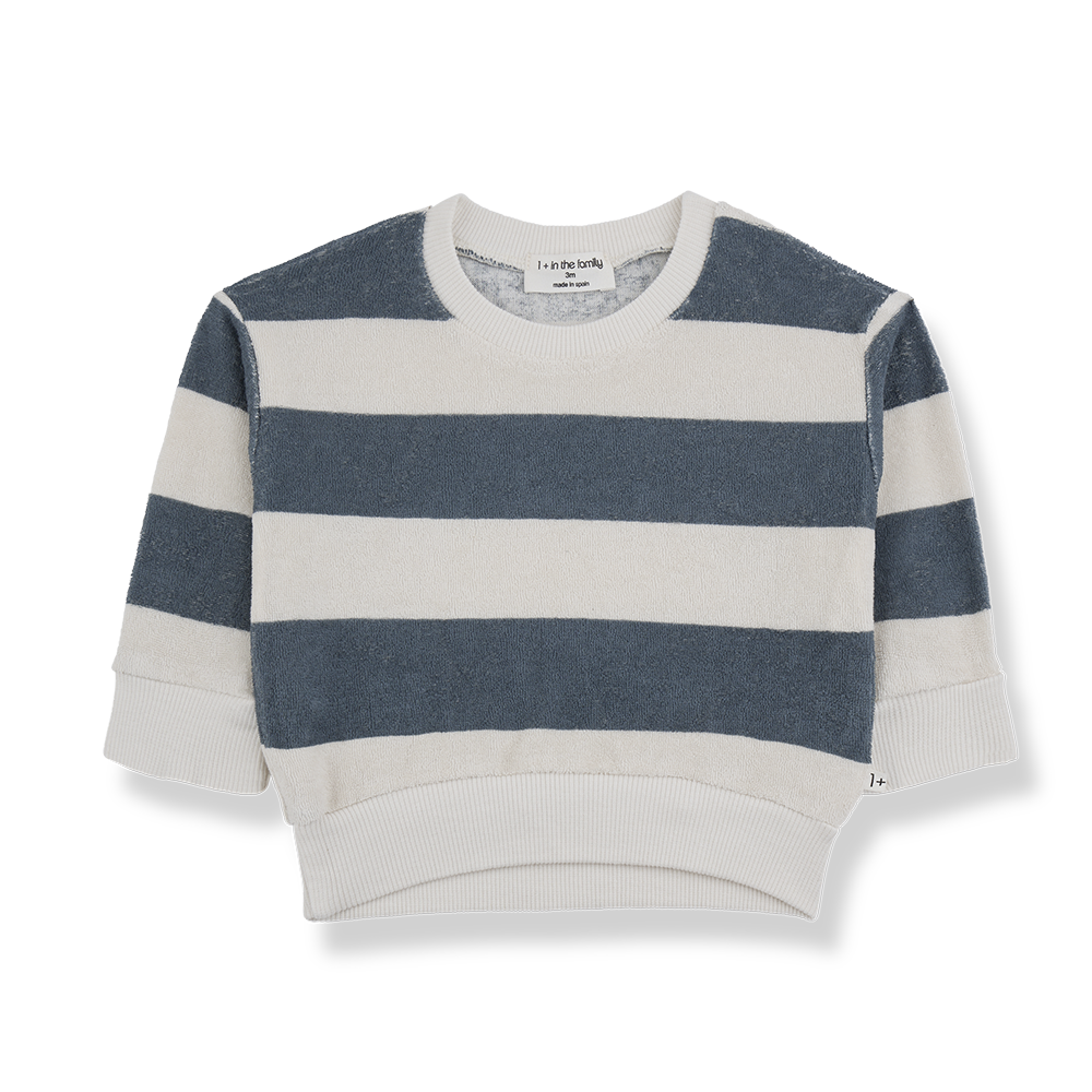 1 + in the family - Sweater Stefano petroleum