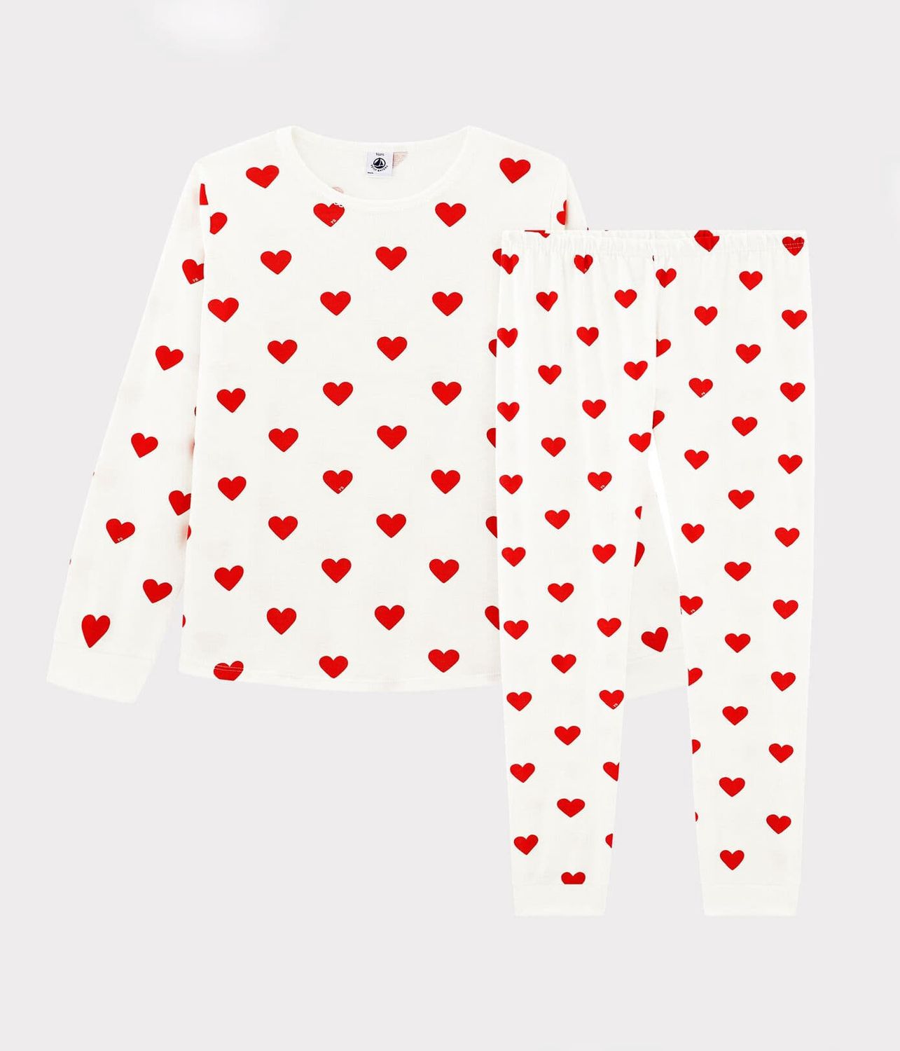 Petit Bateau - Pyjama hartjes rood