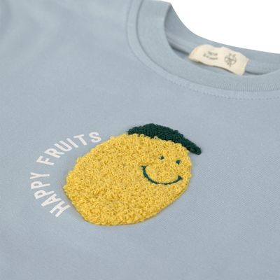 Laessig - T-Shirt Jersey Lemon light blue