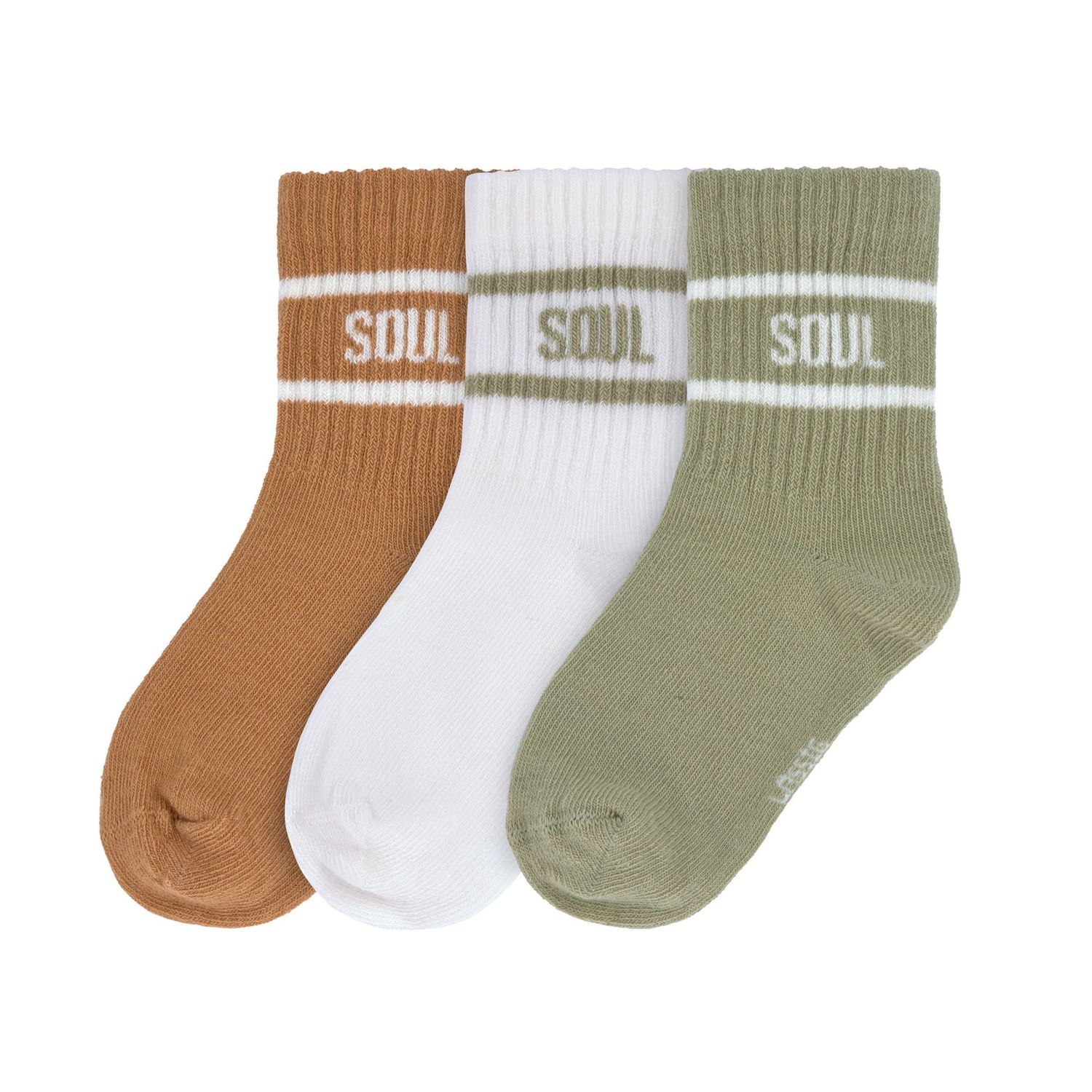 Laessig - Socks 3 pcs caramel/light khaki