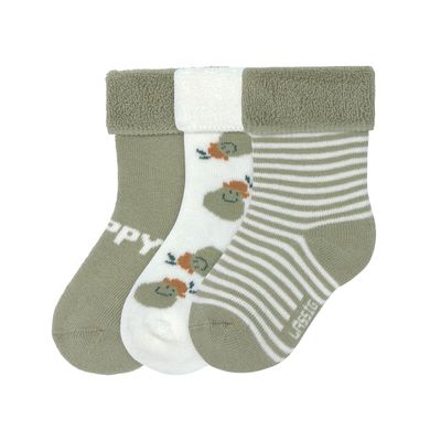 Laessig - Terry Socks 3 pcs Pearlight khaki