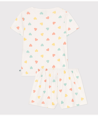 Petit Bateau - Pyjama kort hartjes multi