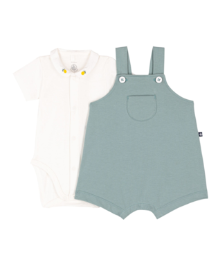 Petit Bateau - Salopette + body citron