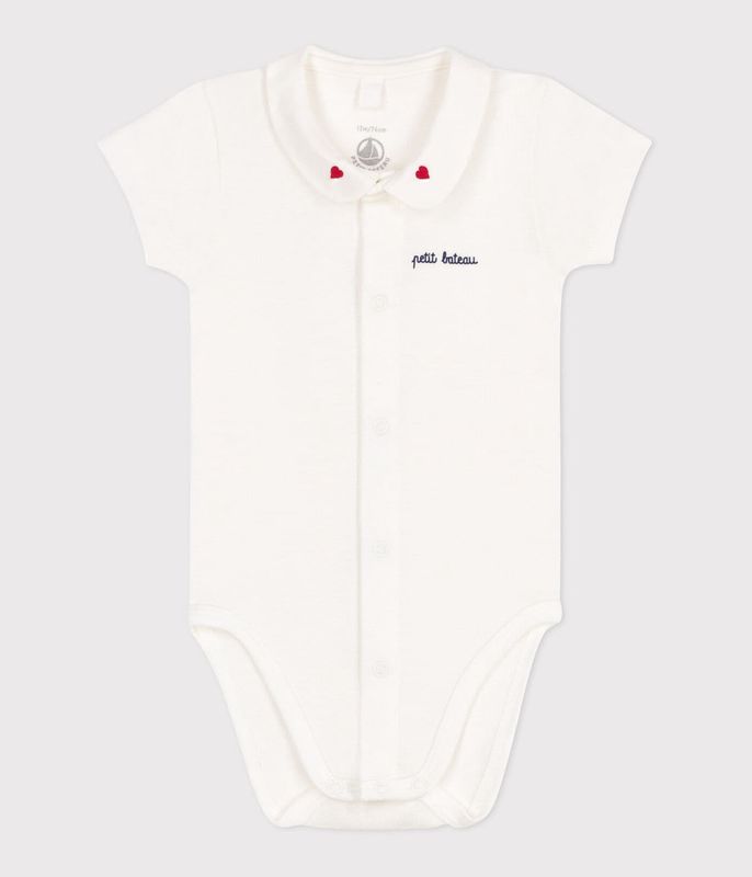 PETIT BATEAU - BODY KRAAGJE HARTJE KORTE MOUW