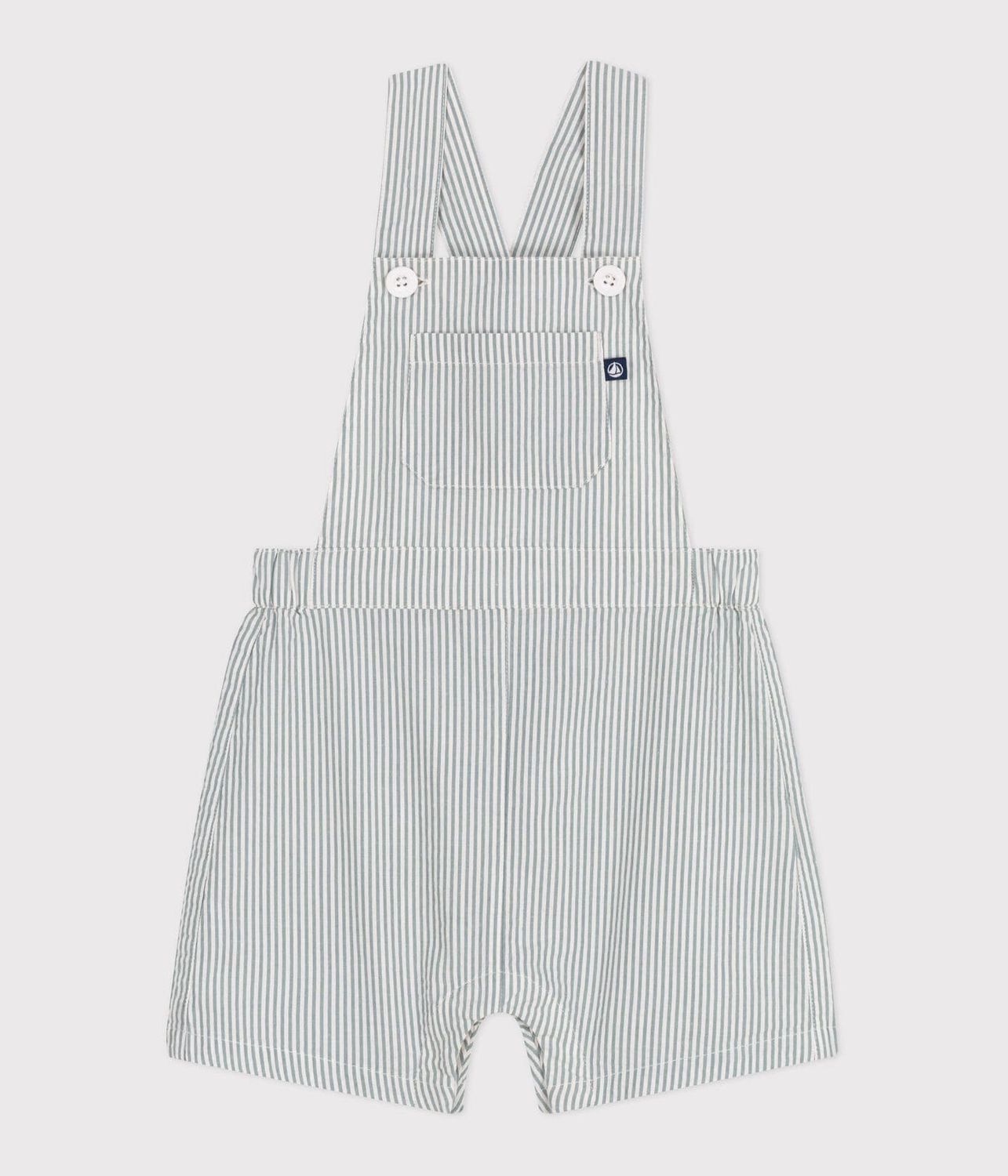 PETIT BATEAU - SALOPETTE KORT GROENE STREEP