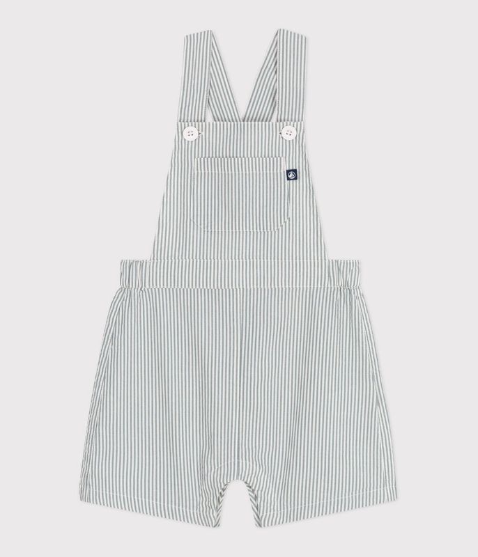 PETIT BATEAU - SALOPETTE KORT GROENE STREEP