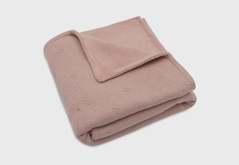 Jollein - Wiegdeken Cosy knit wild rose
