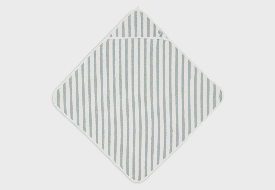 Jollein - Badcape 75x75cm Stripe Terry Sea Green