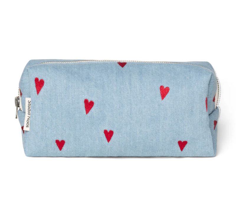 Studio Noos - Denim Hearts Pouch