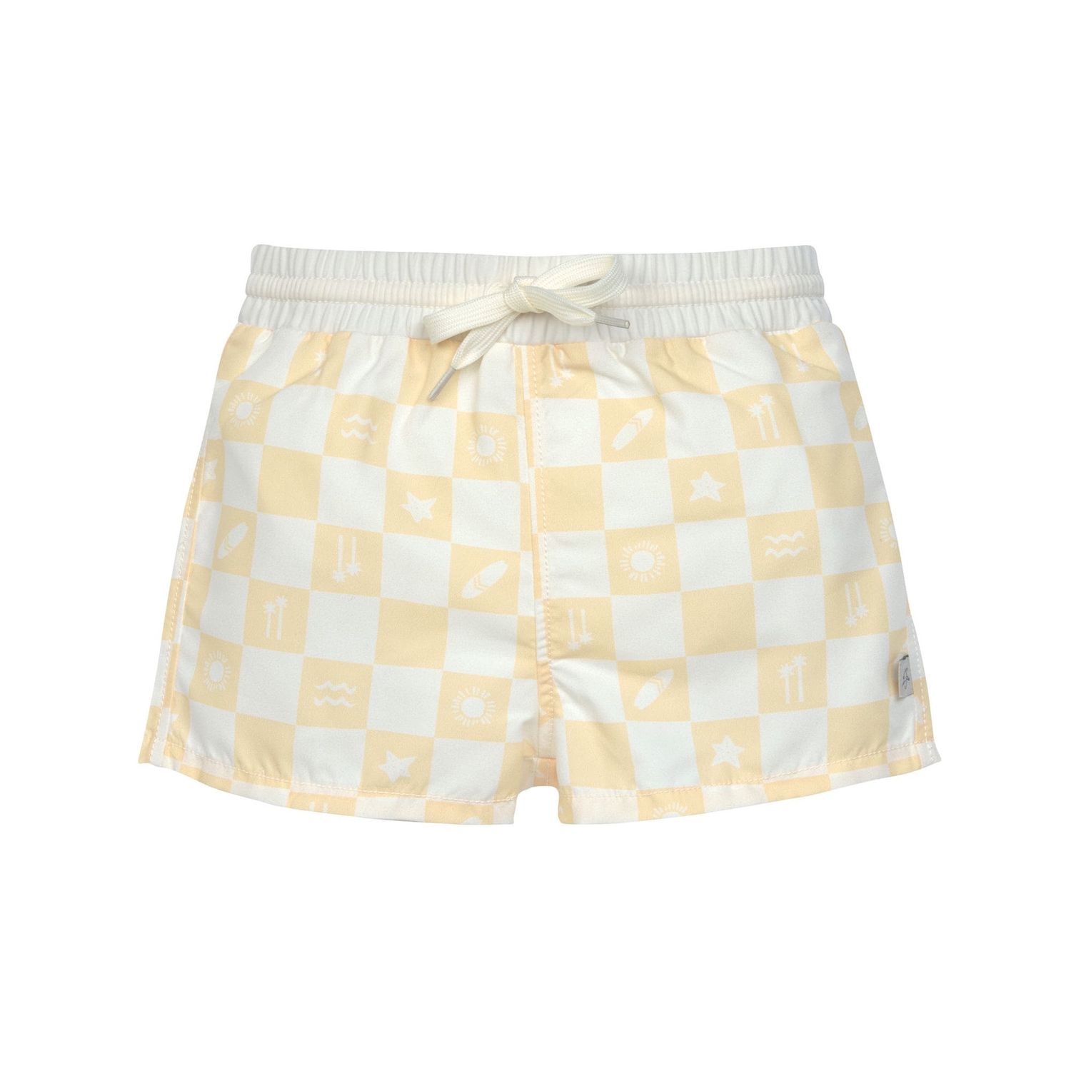 Laessig - Boardie Shorts Check Pattern vanilla/ sea salt