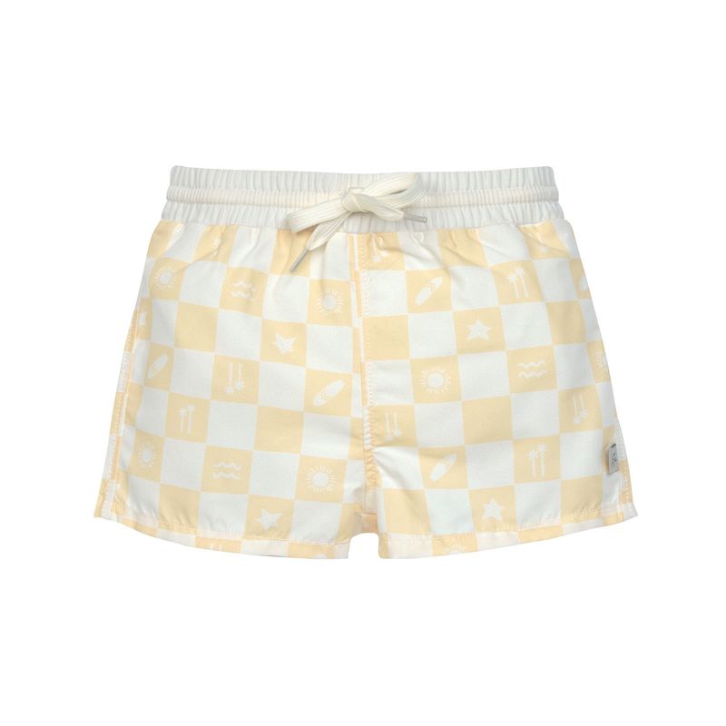 Laessig - Boardie Shorts Check Pattern vanilla/ sea salt