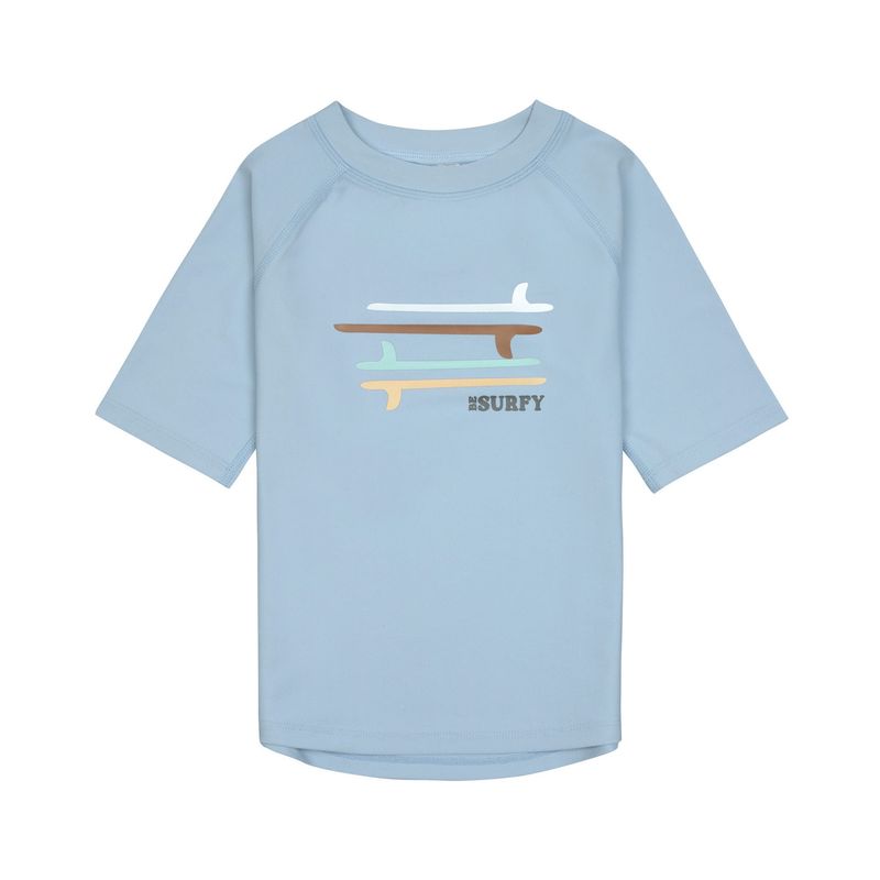Laessig - UV-Tshirt Rashguard Surfboards sky blue
