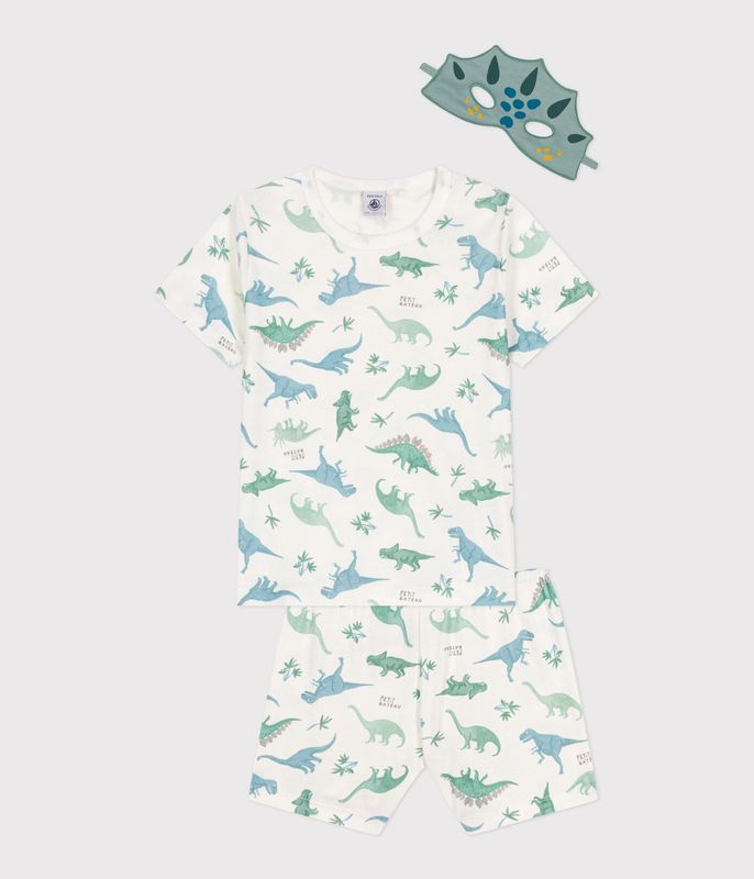 Petit Bateau - Pyjama Dino + masker kort