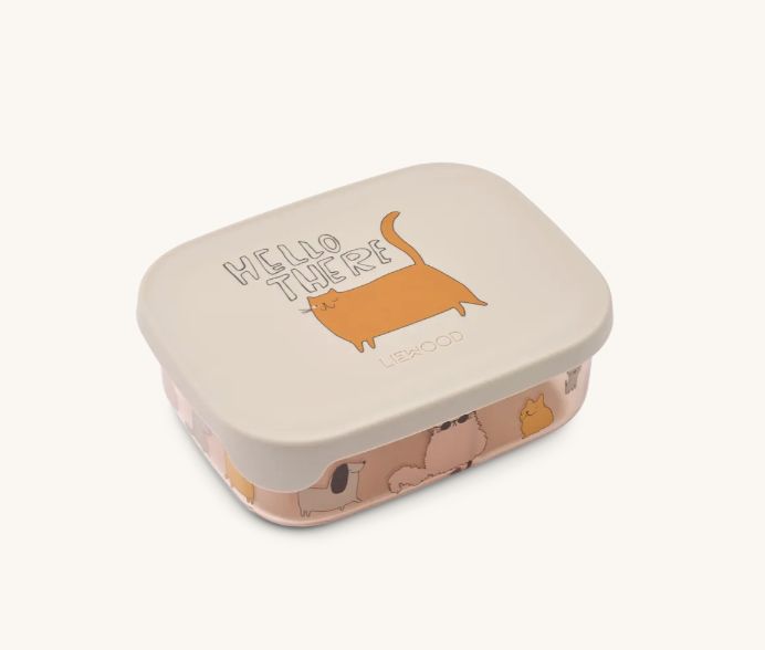 Liewood - Arthur Tritan Lunchbox Cats and dogs