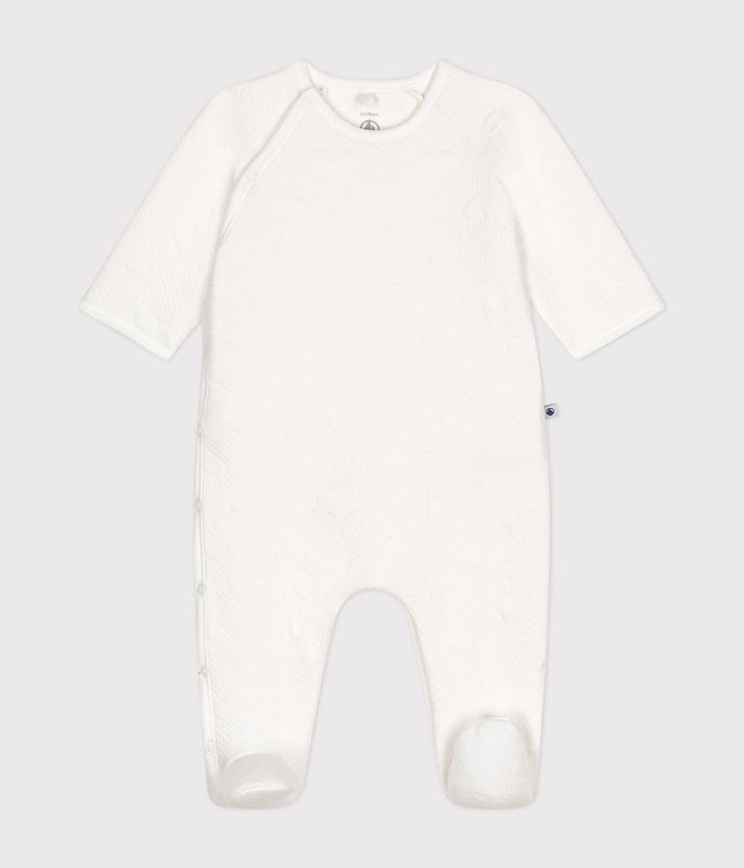 Petit Bateau - Pyjama wit inprint hartje