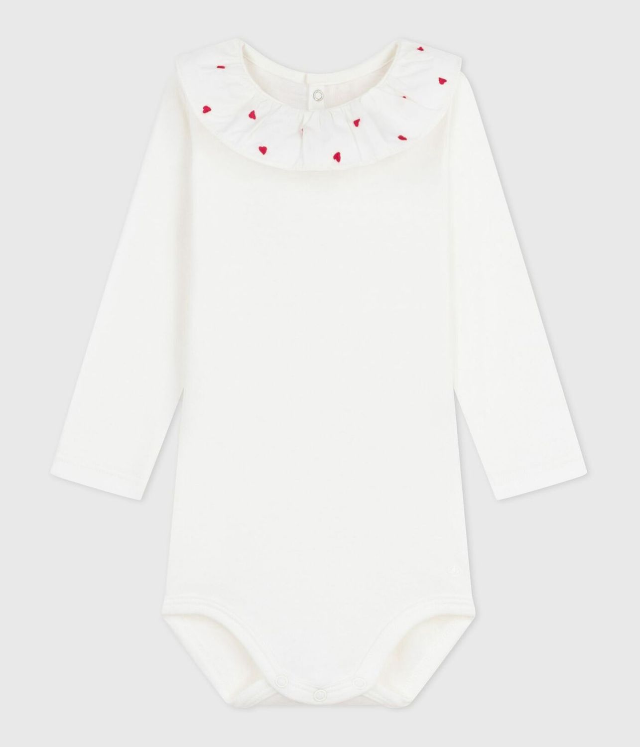 Petit Bateau - Body kraagje hartjes