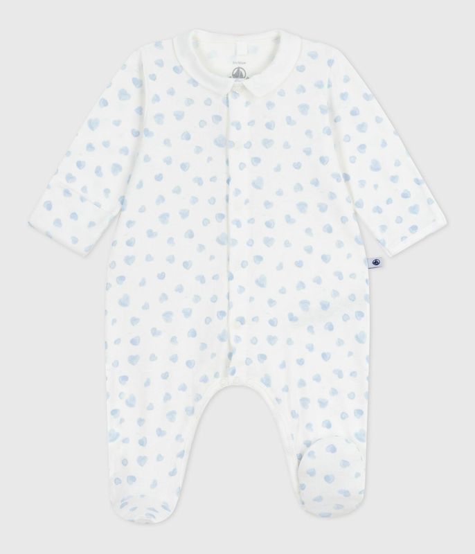 Petit Bateau - Pyjama blauwe hartjes