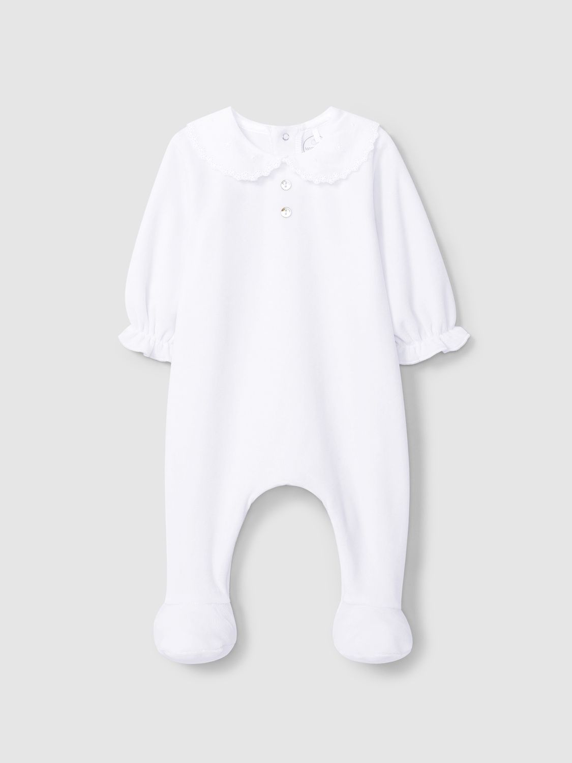 Laranjinha - Pyjama velours wit