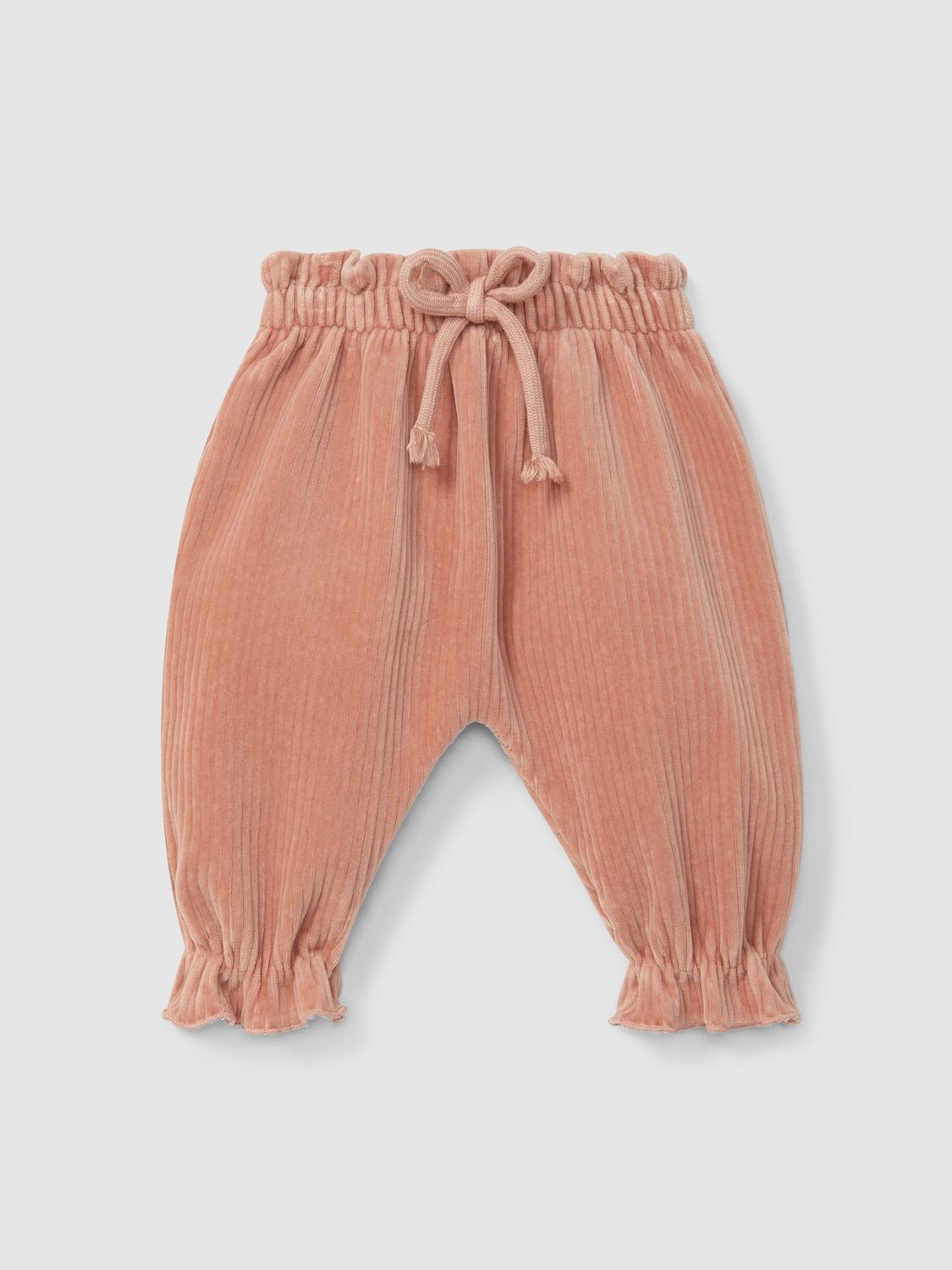 Laranjinha - Broek rib velours Old Pink