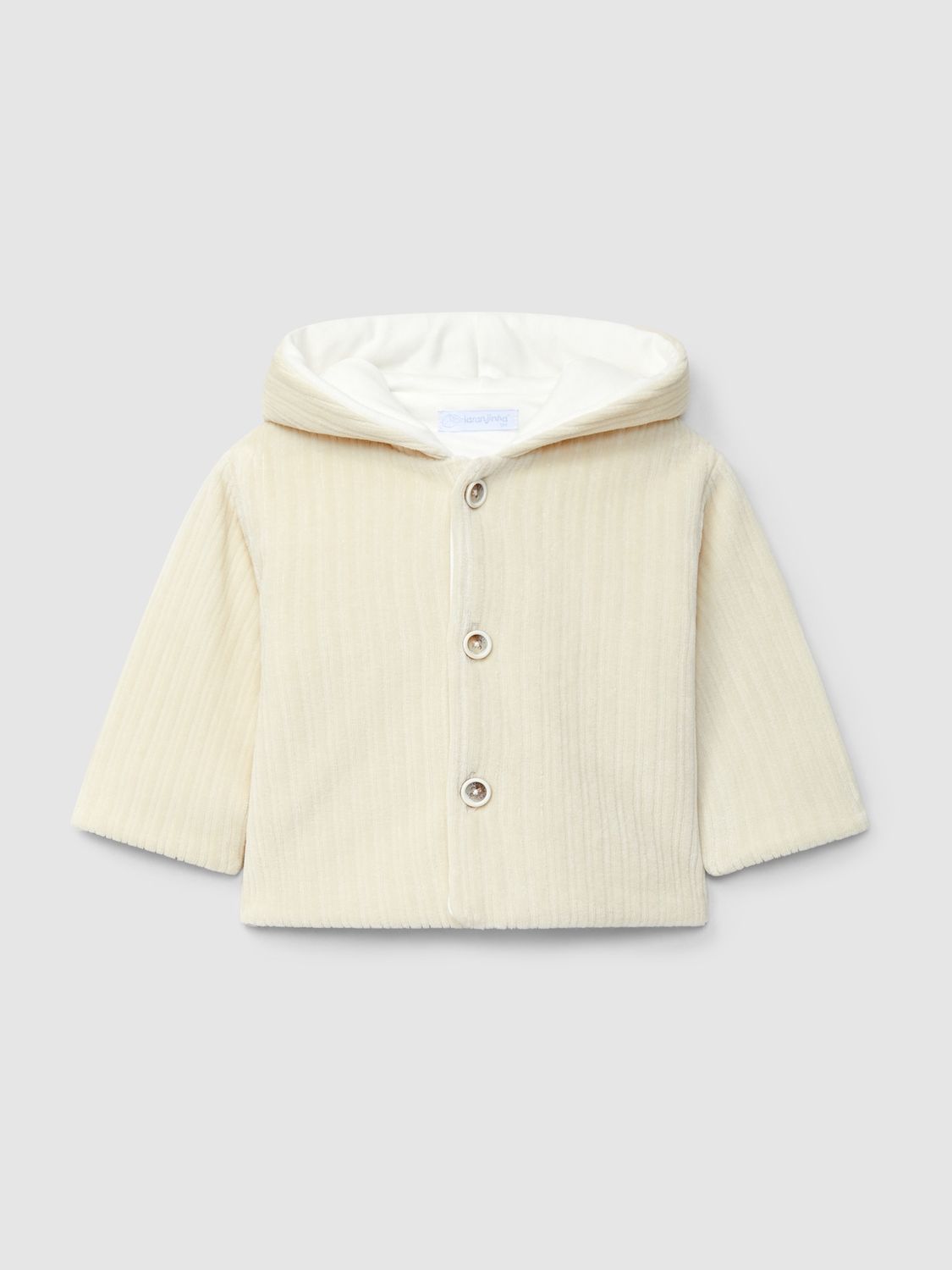 Laranjinha - Baby jasje rib velours sand
