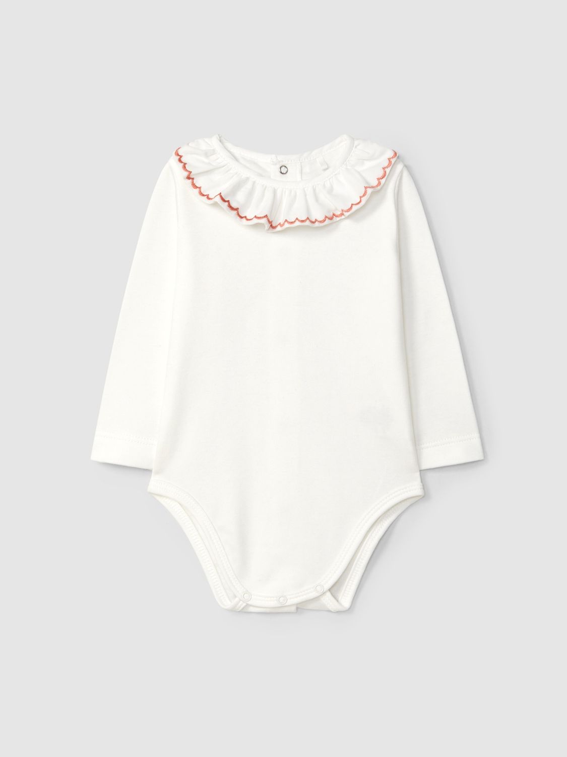 Laranjinha - Body kraagje coral biesje