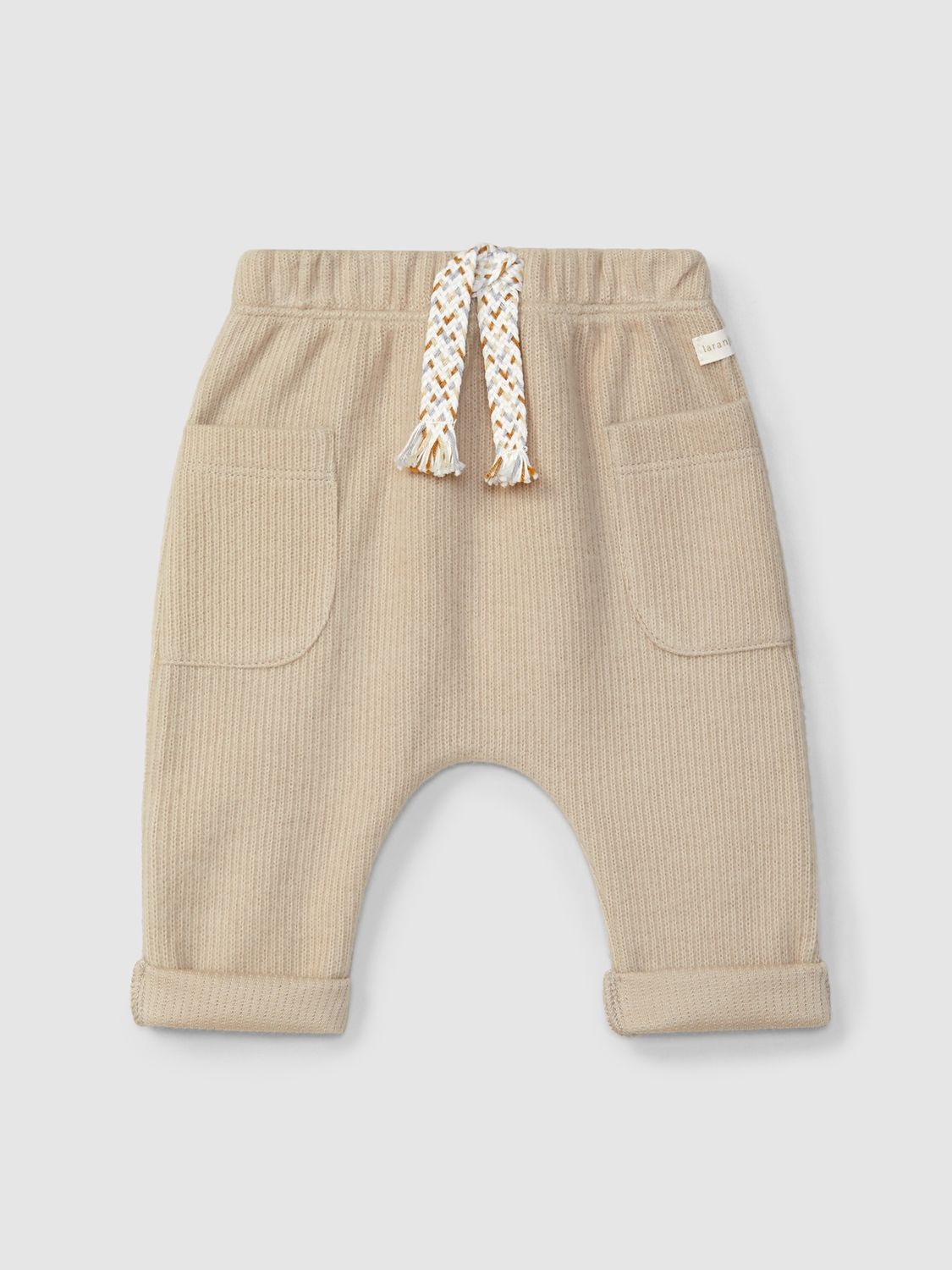 Laranjinha - Broek beige velours