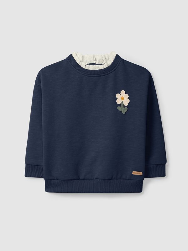 Laranjinha - Sweater navy flower