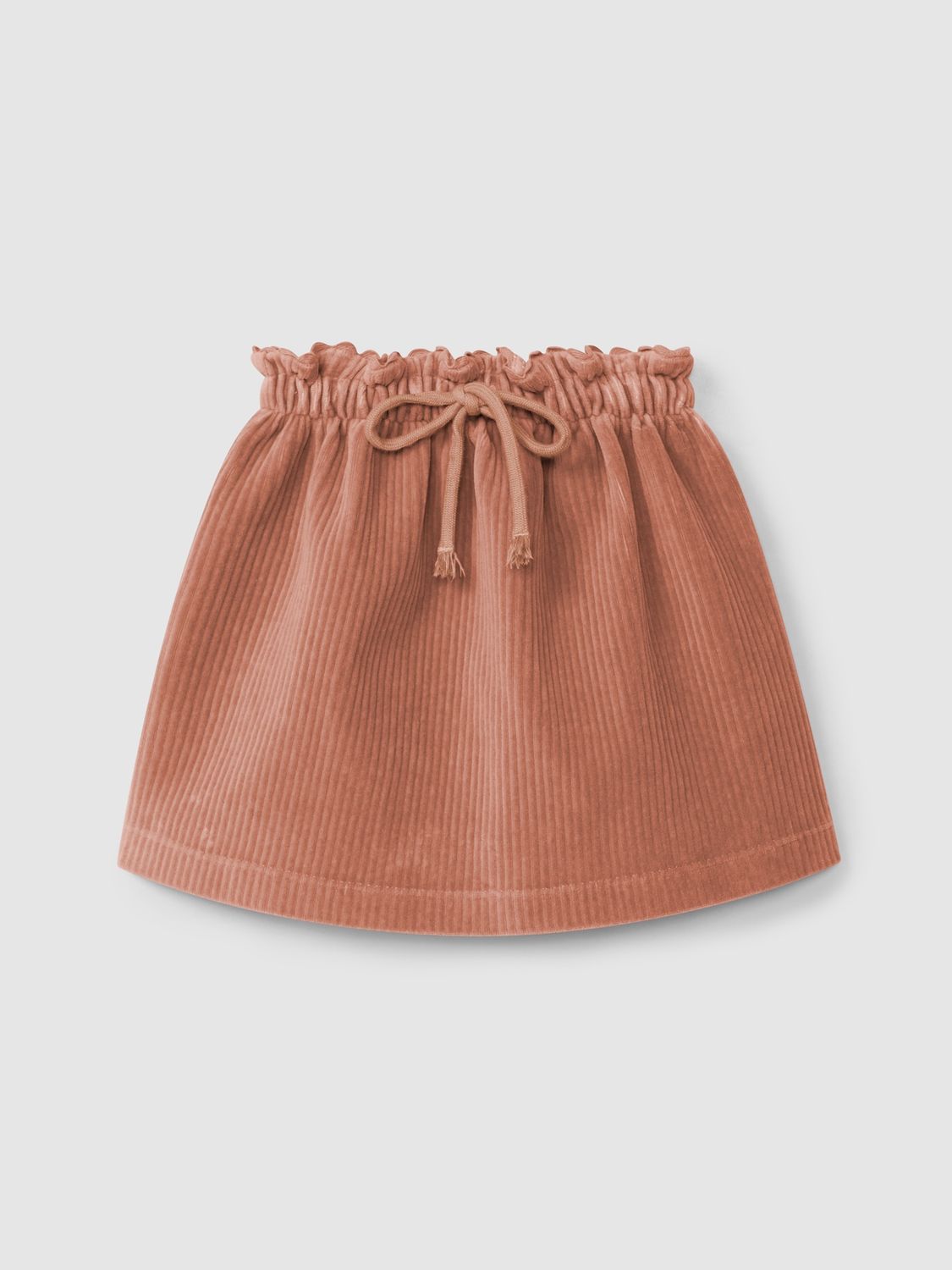 Laranjinha - Rok velours rib old pink