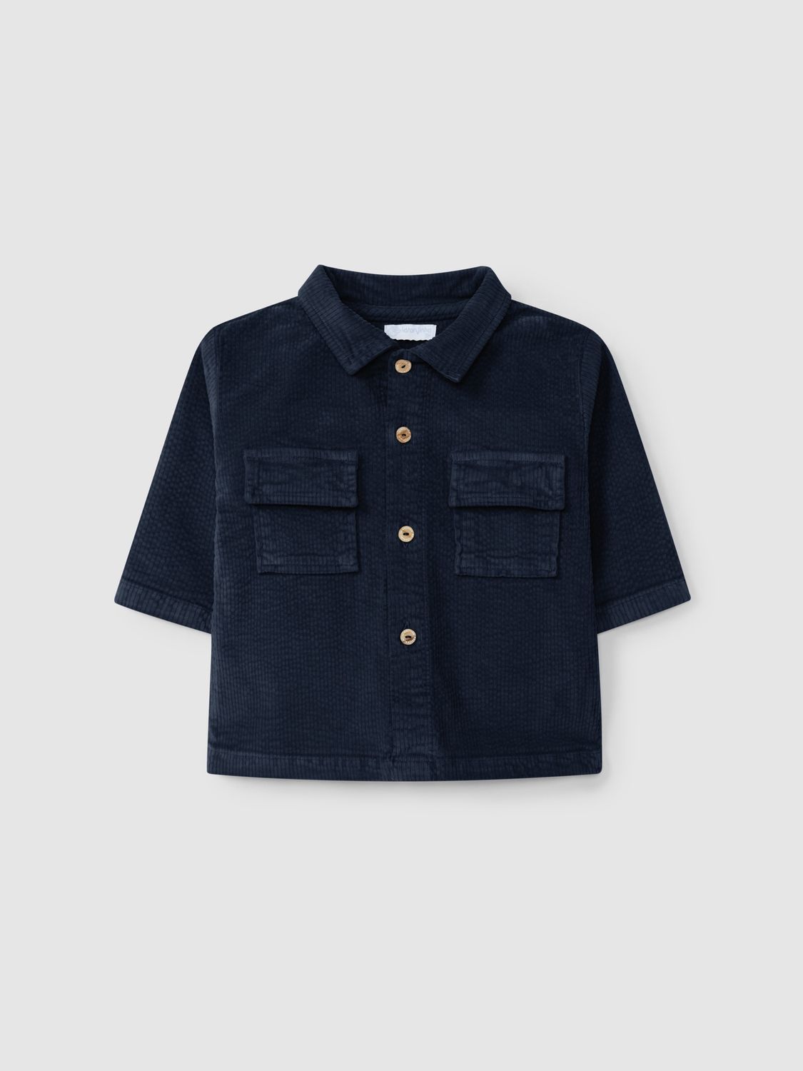 Laranjinha - Hemd rib velours navy