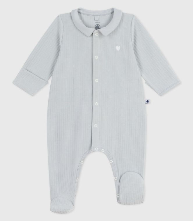 Petit Bateau - Pyjama lichtblauw hartje
