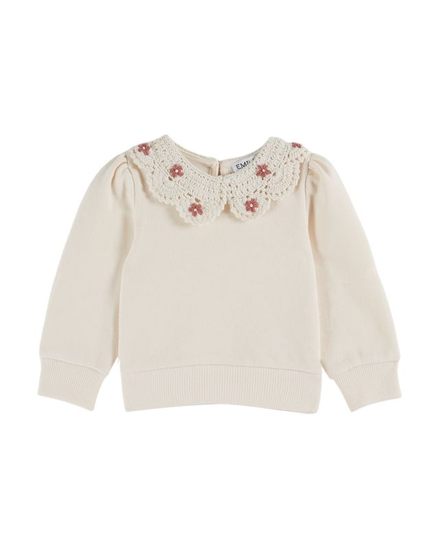 Emile et Ida - Sweater broderie kraag