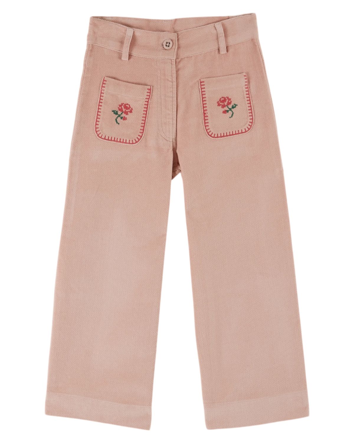 Emile et Ida - Broek velours Broderie