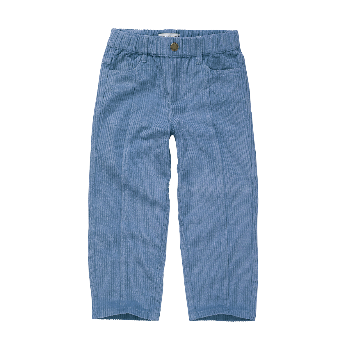 Sproet &amp; Sprout - Broek blauw rib velours