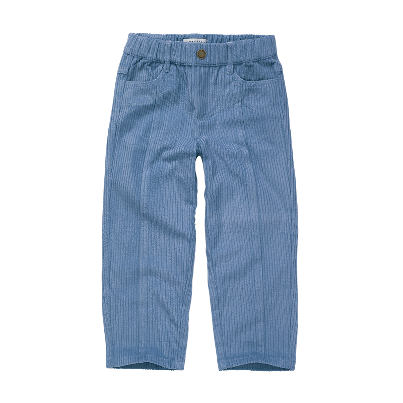 Sproet &amp; Sprout - Broek blauw rib velours