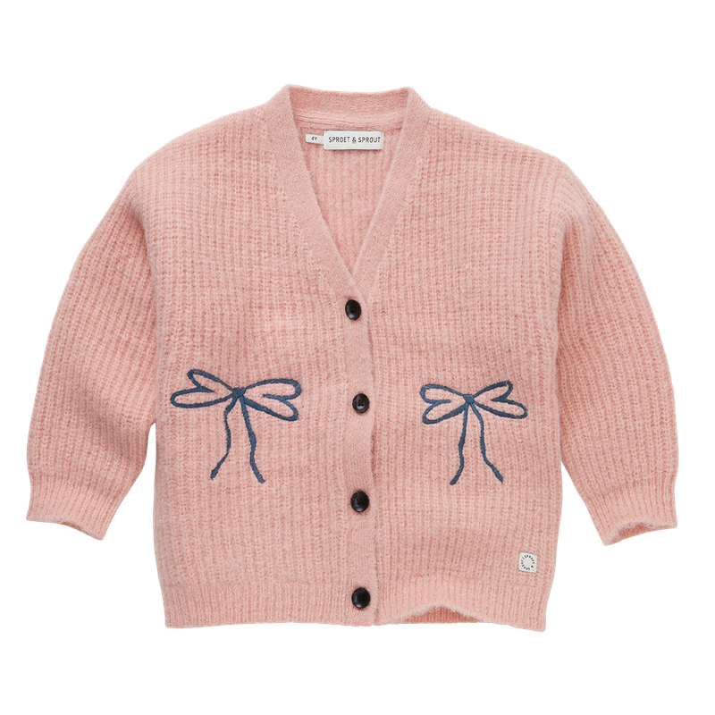 Sproet &amp; Sprout - Gilet pink bow