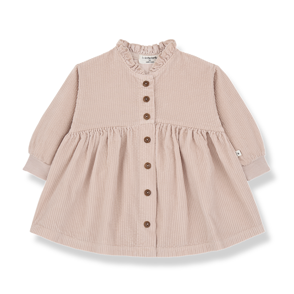 1+ in the family - Kleedje nude rib Nathalie