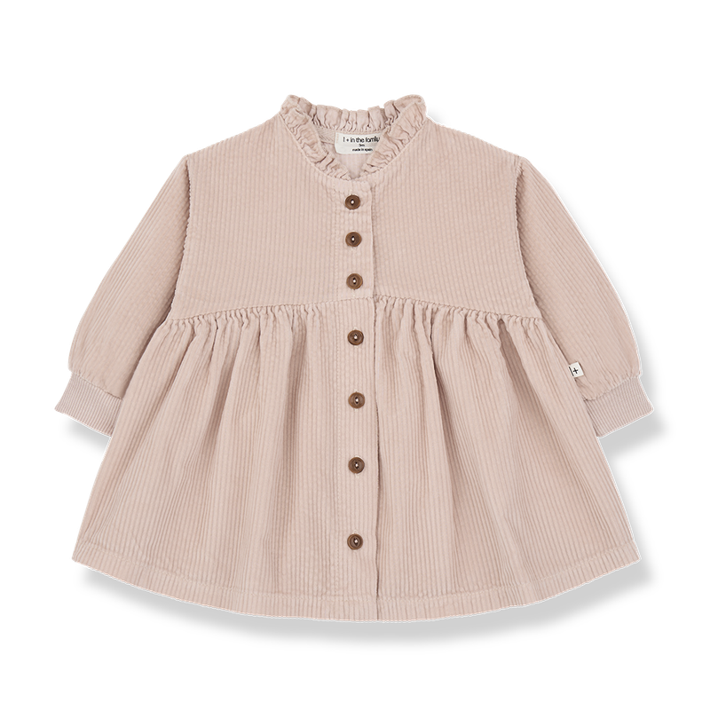 1+ in the family - Kleedje nude rib Nathalie
