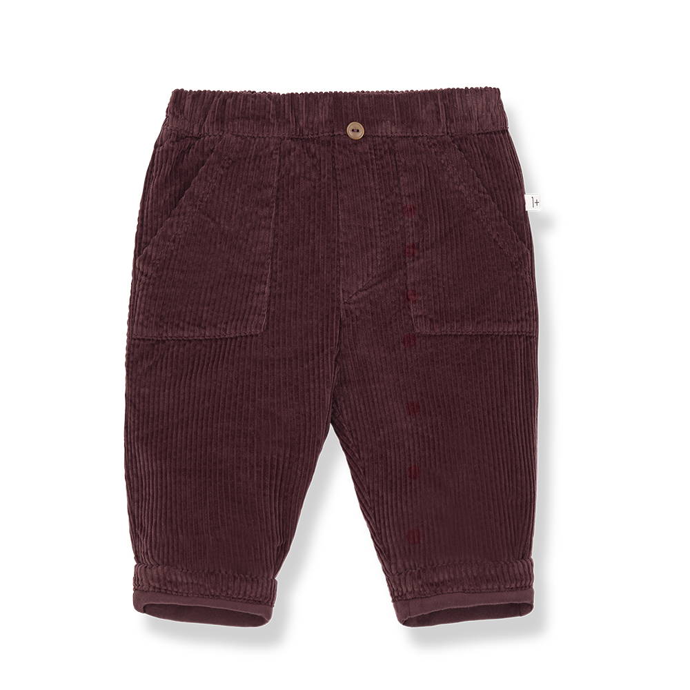 1+ in the family - Broek rib bordeaux louis
