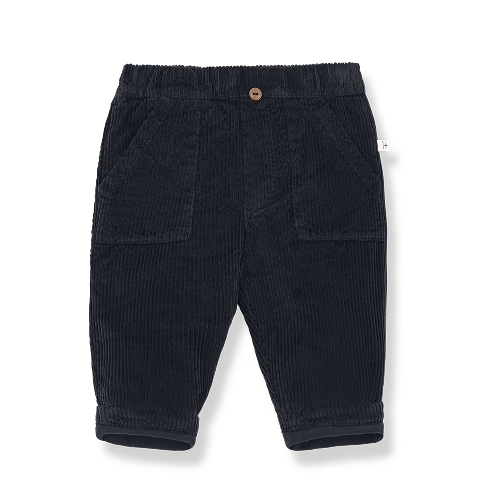 1+ in the family - Broek rib dark blue louis