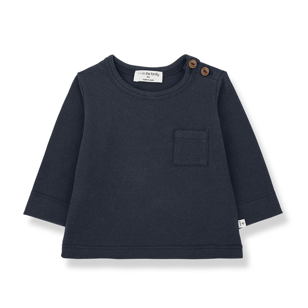 1+ in the family - Tshirt lange mouw Oriol dark blue